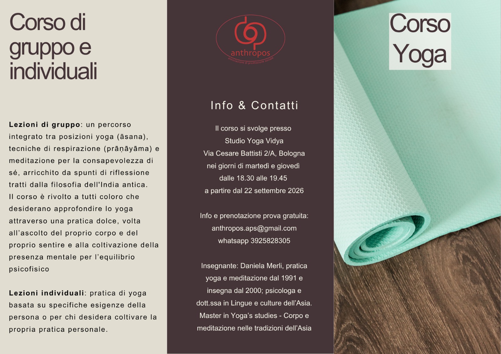 Corso yoga con Daniela Merli